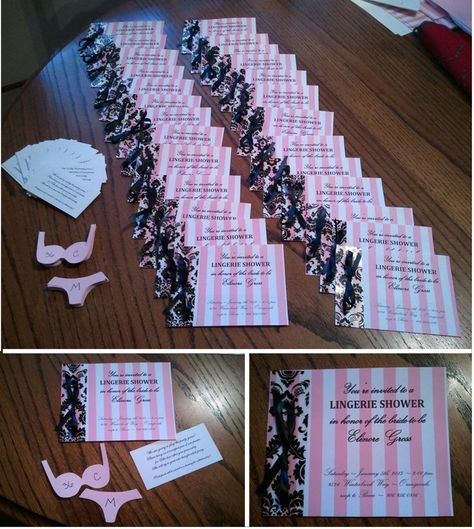 Victoria Secret Bridal Shower Theme, Loungerie Party, Victoria Secret Bachelorette Party, Lingerie Bridal Shower Ideas, Hens Invitations, Bridal Shower Honey, Victoria Secret Party, Bridal Lingerie Shower, Lingerie Bridal Shower