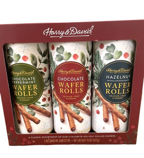 Wholesale Harry & David Dark Chocolate Seasonal Wafer Rolls 15 Oz Gift Set-6ct Case Bulk