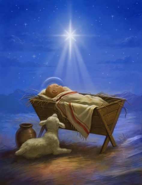 Jesus In The Manger, Jesus In A Manger, Happy Birthday Jesus, Meaning Of Christmas, True Meaning Of Christmas, Advocate Art, Christmas Jesus, Christmas Nativity Scene, Marianne Design