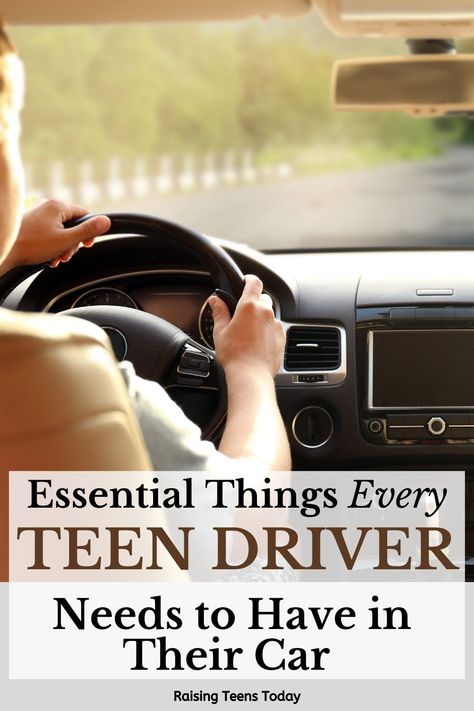 Essential Things Every Teen Driver Should Have in Their Car - Raising Teens Today Car Needs For Teens, Things To Do When You Get Your First Car, Good First Cars For Teens, Car Ideas Aesthetic, What To Keep In Your Car, Cars For First Time Drivers, Long Car Ride Essentials For Teens, Teen Car Aesthetic, Car Checklist