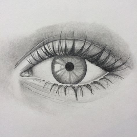 Pencil Drawing of an eye Drawing by art_by_megananne Drawings Of An Eye, Pencil Art Drawings Eyes, Eye Art Drawing Creative, Drawing Ideas Eyes Easy, Pencil Drawings Eyes, Drawings Of Eye, Big Eye Drawing, Pencil Drawings Of Eyes, Eye Drawings Sketches