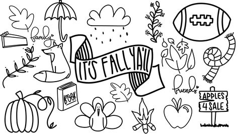 Unleash your creativity! Click the link above to find a collection of inspiring coloring pages and start coloring today! 😀😜😽 Fall Doodles Autumn Easy, November Doodles Easy, Simple Fall Doodles, November Whiteboard Ideas, Fall Doodles Easy, Fall White Board Ideas, November White Board Ideas, November Chalkboard, Fall Doodles Autumn