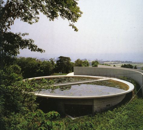 PI1 Tadao Ando Architecture, Water Pavilion, Awaji Island, Architecture Photography Buildings, Water Architecture, Water Temple, Concrete Buildings, Architecture Sketchbook, Parametric Architecture