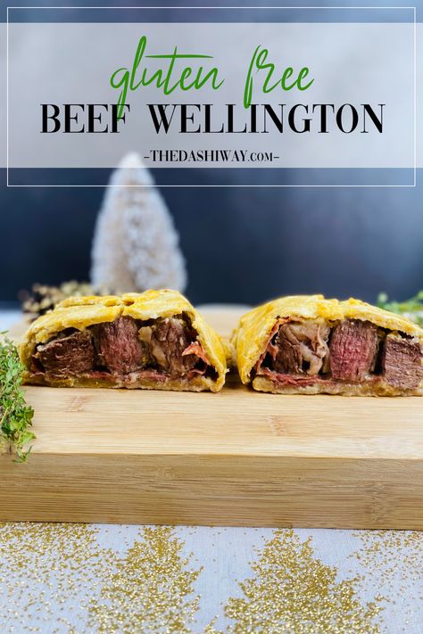 Gluten Free Beef Wellington Recipe, Gluten Free Beef Wellington, Beef Prosciutto, Pesto Dinner, Until The Very End, Homemade Dough, Beef Wellington, English Food, Recipe Boards