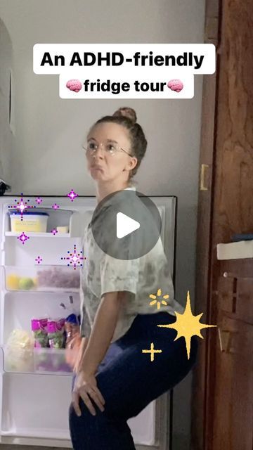 Kristen West ⦿ The Centered Life Co. on Instagram: "👇object permanence and the fridge👇  soooo you bought so many fresh fruits and vegetables with the best healthy intentions and then totally forgot they existed because they were stuffed in the drawers 🫠   I forget which creator I saw using this fridge organization hack to help ADHD brains remember what you have in there, but it’s been a GAME CHANGER!! Basically, if we can’t see the thing, it might as well be in another dimension.  But with all the fruits/veggies in the door or right at the front, we’re more likely to use them 👏 have you guys tried this?? I’ll try to share more handy tips for kitchen stuff when I can!  #fridgeorganization #adhd #adhdwomen #organized #neurodiversity #productivity #adhdproblems" Fridge Organization Layout, French Door Fridge Organization, Fridge Organization Hacks, Healthy Fridge, Object Permanence, Shopping List Grocery, Refrigerator Organization, Fridge Organization, Another Dimension