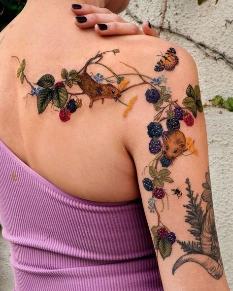 Tatoo Dog, Botanical Tattoo, Tattoo Cover, 1 Tattoo, Elegant Tattoos, Nature Tattoos, Feminine Tattoos, Dope Tattoos, Piercing Tattoo