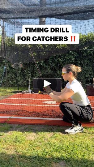 Catchers Drills Softball, Catcher Drills, Softball Catcher Drills, Softball Tips, Baseball Coaching, Baseball Workouts, Softball Workouts, Softball Gear, Softball Drills