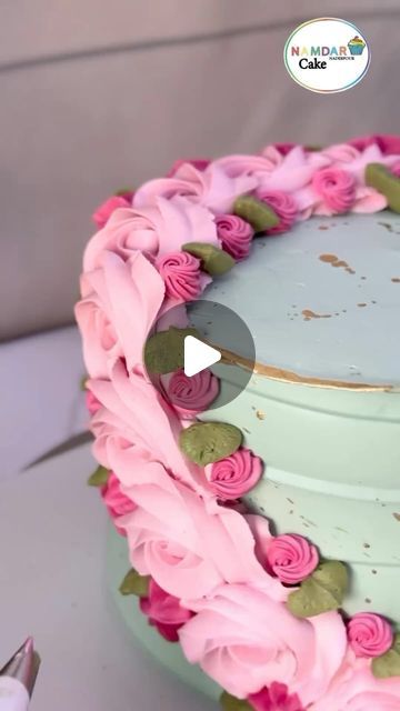 @decorelement on Instagram: "Cascading buttercream rosettes 💐🌸 so beautiful my pipped with mini roses 💗  Baker credit: @namdarcake_naderpour  . . . . . . . . . . . . . #cake #cakeinspiration #cakedecorating #mothersdaycake #mothersday #cakeideas #buttercreamflowers #buttercreamrosettes" Buttercream Rosettes, Rosette Cake, Birthday Cake With Flowers, Mothers Day Cake, Buttercream Flowers, Cake Videos, Decorated Cakes, Mini Roses, Cake Decorating Tutorials