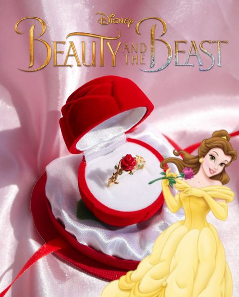 Beauty And The Beast Jewelry, Disney Princess Rings, Disney Princess Jewelry, Beauty And Beast Wedding, Disney Rings, Beauty And The Beast Theme, Ring Aesthetic, Best Gift Baskets, Pretty Jewelry Necklaces