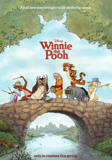 Winnie the Pooh.  I mean the book....at that time not Disney. Disney Poster, Walt Disney Movies, Animation Disney, Winnie The Pooh Friends, Disney Posters, Film Disney, Christopher Robin, Kids' Movies, Walt Disney Pictures