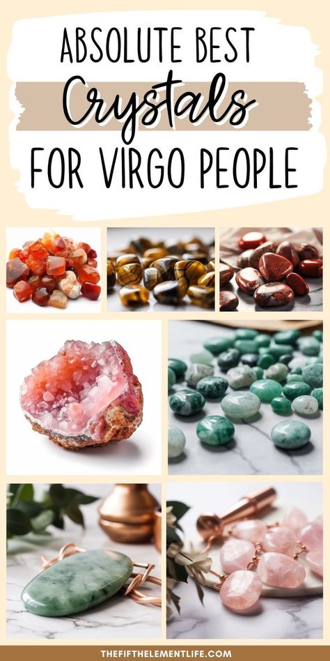 Crystals For Virgos Crystals For Virgo, Virgo Gemstone, May Gemini, Zodiac Magic, Virgo Birthstone, Virgo Energy, Virgo Signs, Zodiac Crystals, Natural Cleanse