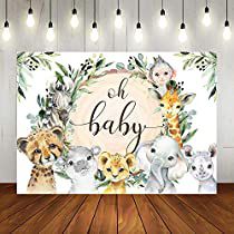 Check this out! Zoo Animal Baby Shower Ideas, Green Baby Shower Ideas For Boys, Wild Theme, Personalized Backdrop, Baby Birthday Party Decorations, Baby Jungle Animals, Baby Jungle, Baby Shower Pictures, Baby Backdrop