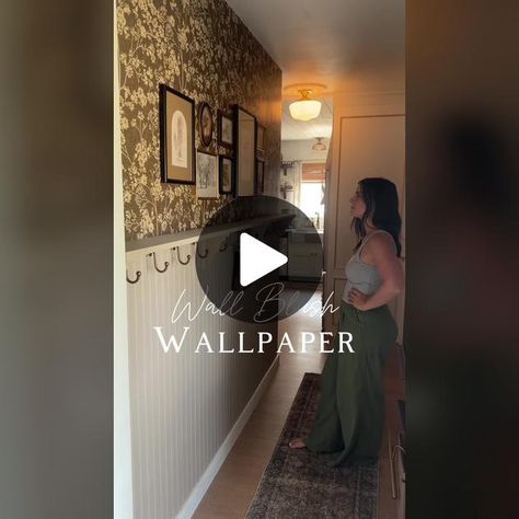 10K likes, 189 comments. “More progress in my entry hallway!! This is such a beginner friendly DIY accent wall that makes a big statement! I received this (gifted) wallpaper from @Wall Blush that I am so in love it! It really looks stunning in this space! They gave me an amazing discount code for you!! It MEGANK40 for 40% off your order! They have so many prints to choose from!” Wall Blush, Wallpaper Hallway, Diy Accent Wall, Entry Hallway, Entryway Ideas, So In Love, Discount Code, Accent Wall, Home Interior Design