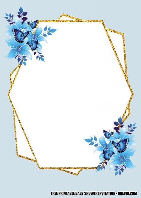 12+ FREE Blue Floral Gold Invitation Templates – Downloadable | | FREE PRINTABLE Birthday Invitation Templates Wedding Invitation Background, Floral Birthday Party, Free Printable Birthday Invitations, Flower Graphic Design, Disney Invitations, Free Invitation Templates, Birthday Disney, Floral Wallpaper Phone, Floral Border Design