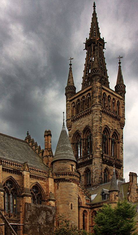 https://flic.kr/p/6BtcGT | Glasgow University | The place I went for school.  It doesn't bored me after looking at this building so many years. It is truly and amazing building structure with many fine details. Listening to the bell in the courtyard that rings every hour is one of the things I like to do.  TGIF!! Will be away, hope everyone has a good weekend !! :)  See it LARGE Glasgow University, Castle Aesthetic, Amazing Buildings, Glasgow Scotland, Belem, Building Structure, Gothic Architecture, Old Building, Beautiful Architecture