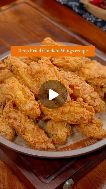 Deep Fried Chicken Wings Recipe, Chinese Fried Chicken Wings, Simple Fried Chicken, Fried Wings Recipe, Chinese Fried Chicken, Fried Chicken Wings Recipe, Crispy Fried Chicken Wings, Best Fried Chicken Recipe, Fried Chicken Seasoning