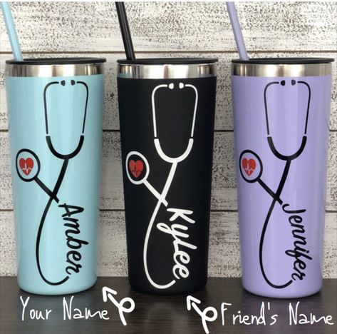 Nursing Wallpaper, Small Business Packaging Ideas, Cricut Projects Beginner, Small Business Packaging, Nurses Day, Tumbler Cups Diy, Cute Cups, Personalized Tumblers, Tumbler Cups