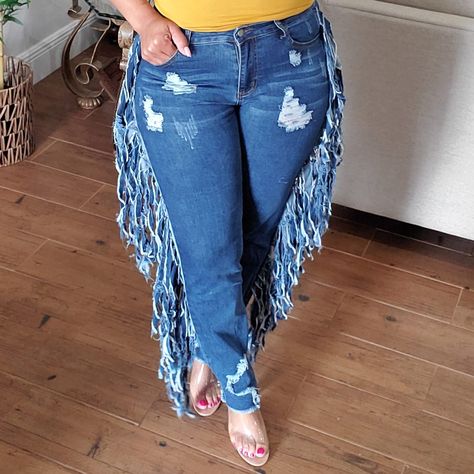 Frayed jeans diy