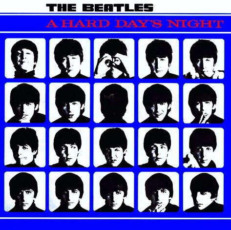 The Beatles - A Hard Days Night. [1964] HD Album Cover. Hard Days Night, Beatles Vinyl, Apple Records, Beatles Poster, Beatles Albums, Classic Album Covers, The White Album, Musica Rock, Great Albums