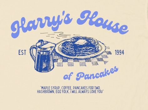 Hashbrown Egg Yolk I Will Always Love You, Retro Food Logo, Brunch Design Graphic, Retro Food Logo Design, Pancake Illustration, Pancake Poster, Pancake Graphic, Pancakes For Two, Cafe Posters