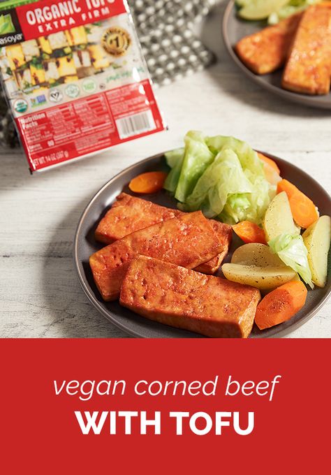 Tofu Corned Beef, Cabbage Carrots And Potatoes, Vegan Corned Beef, Spring Reset, Tofu Recipes Healthy, Boiled Cabbage, Tofu Recipes Vegan, Corned Beef Recipes, Pickling Spice