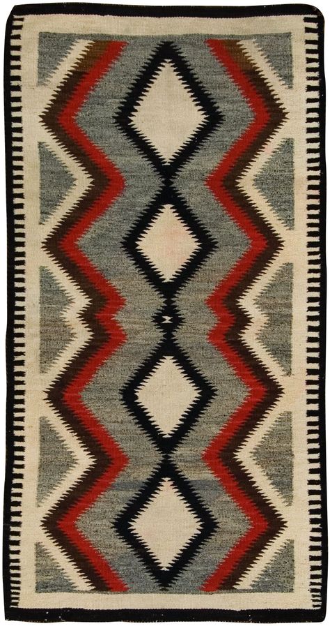 U-2272 Vintage Navajo 2'10 x 5'6 Native Patterns, Lavender Rug, Southwest Rugs, Navajo Rug, Western Rustic, Indian Patterns, Navajo Rugs, American Indian Art, Modern Kilim