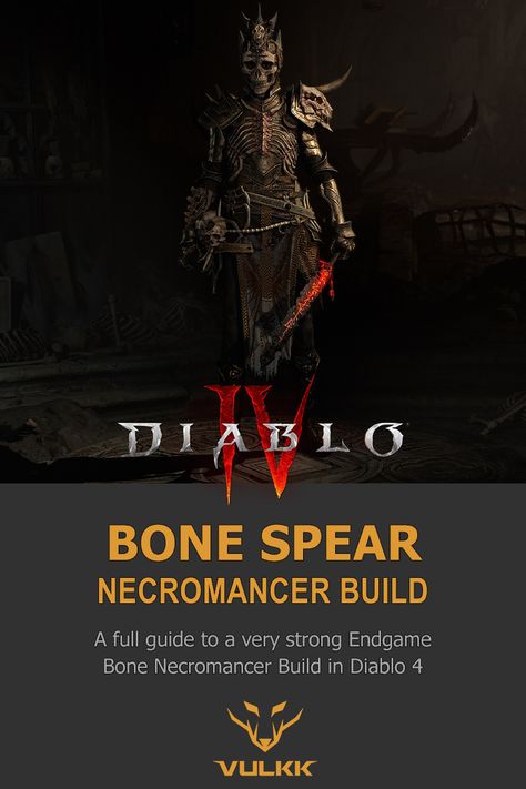 Diablo 4 Necromancer, Diablo Necromancer, Bone Spear, Iron Golem, The Necromancer, Armor Reference, Book Of The Dead, To The Bone, Digital Art Anime