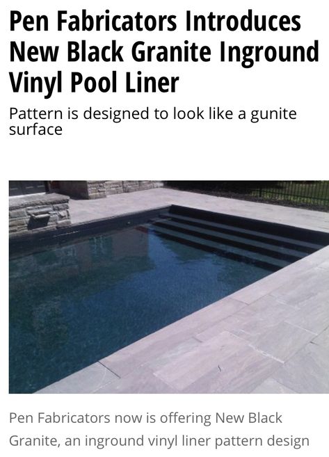 Dark Pool Liner, Black Pool Liner, Pool Liners Inground, Vinyl Pools Inground, Pool Diy, Pool Pavilion, Vinyl Pool, Pool Liner, Pool Liners