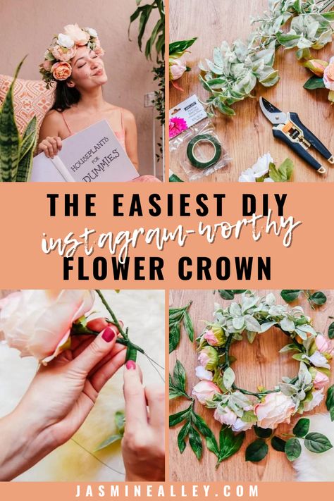 Here’s a perfect guide to crafting your DIY flower crown; trust me, it’s as fun as it is pretty! Explore the flower crown aesthetic with my simple steps, which will make you feel like a bohemian queen in no time. Whether you’re dressing up for a festival or just want to add a touch of nature to your look, a handmade flower crown is the way to go. So grab some blooms, and let’s get creative! For more tips and tricks on making your crown bloom with personality, go over to my blog! Bachelorette Flower Crown, Mother Nature Crown Diy, Diy Faux Flower Crown, Diy Floral Crown Fake Flowers, Diy Flower Crown Station, Flower Crown Activity, Artificial Flower Crown Diy, Flower Crown How To, Making A Flower Crown