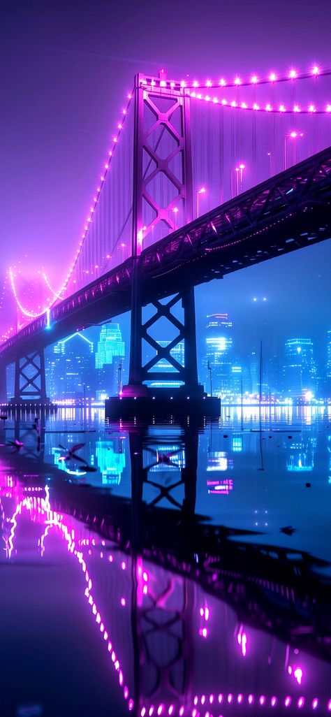 Purple Vaporwave Aesthetic, Vaporwave Collage, Ascetic Wallpaper, Anais Wallpaper, Neon District, Neon Cityscape, Neon Sunset, Purple City, Cool Galaxy Wallpapers