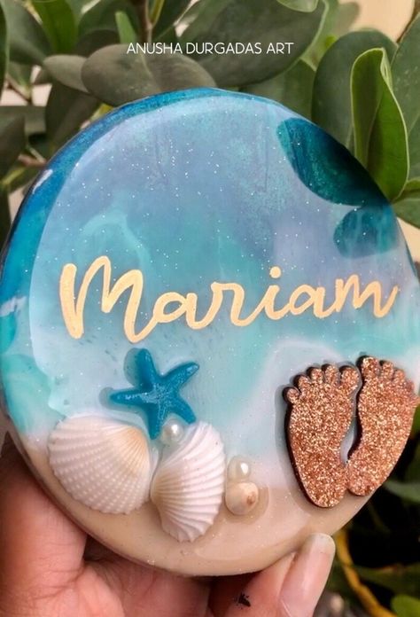 Buy Personalised 3D Ocean Resin Magnet Ocean Resin Art Ocean Online in India - Etsy Resin Magnets Handmade, Resin Unique Ideas, Shell Magnets, Resin Fridge Magnets, Diy Resin Gifts, Resin Ocean Art, Ocean Resin Art, Resin Magnets, Resin Gifts