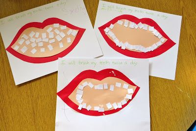 Teeth Craft For Preschool, Tooth Template, Dental Health Preschool Crafts, Dental Health Crafts, Smile Tips, Dental Health Week, Dental Health Preschool, Dental Health Activities, Dental Health Month