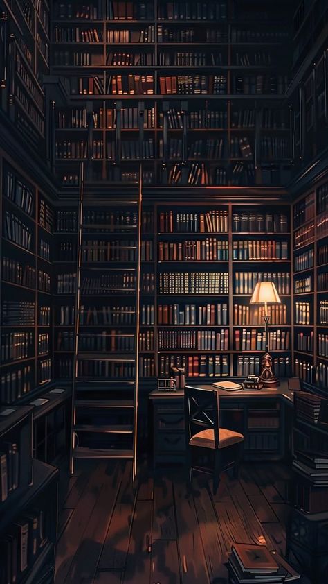 Book Library Wallpaper, Library Lockscreen, Anime Library Wallpaper, Dark Library Wallpaper, Dark Library Aesthetic Wallpaper, Vintage Library Aesthetic Wallpaper, Library Dark Aesthetic, Library Background Wallpapers, Library Wallpaper Aesthetic