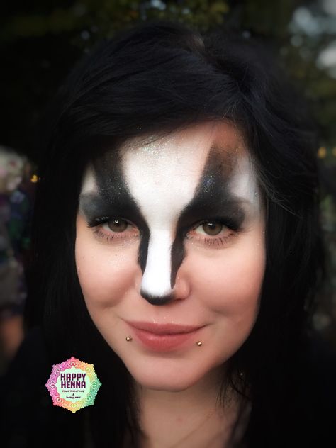 Larp Makeup, Henna Face, Creature Makeup, Woodland Photoshoot, Skunk Costume, Animal Face Paintings, Sheriff Callie, Animal Makeup, Fantastic Fox