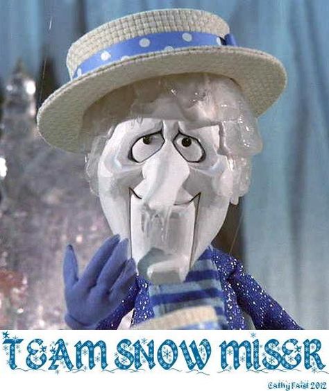 TEAM SNOW MISER!!! SNOW MISER ROCKS!! lol Top 10 Christmas Movies, Snow Miser, Heat Miser, Christmas Shows, Willy Wonka, Christmas Cartoons, Jack Frost, 8x10 Photo, Green Christmas