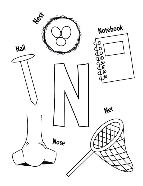 Letter Nn Activities For Preschool, Letter N Activities For Toddlers, Letter N Preschool Activities, N Activities For Preschool, Letter N Crafts For Preschoolers, N Worksheets For Preschool, Letter N Activities For Preschool, Letter N Worksheets For Preschool, Letter N Preschool