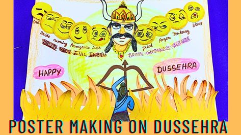 Poster of dussehra
Image of dussehra
Poster making ideas for dussehra
Activities for kids on dussehra
Dussehra activity
Dussehra craft activities for kids
Ravan making ideas for dussehra
How to make a ravan
Ravan kaise banate hain
Easy drawing of dussehra
Make a chart on dussehra
Craft ideas for dussehra
Creative idea for dussehra
3dPoster of dussehra
Template images of dussehra Poster On Dussehra, Dashahra Poster, Dusshera Posters, Dussehra Poster, Poster Making Ideas, School Board Decoration, Board Decoration, Craft Activity, Birthday Cards For Friends