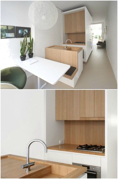 Small Grey Bathroom, Hotel Kitchenette, Kitchenette Design, Micro Kitchen, Small Kitchenette, Small Spa, Micro Apartment, Small Studio Apartments, Casa Container