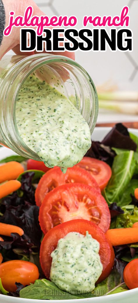 Jalapeno Cilantro Ranch Dressing, Jalapeno Ranch Sauce, Jalapeno Dressing Recipe, Jalapeño Ranch Dressing Recipe, Jalepeno Ranch Dressing, Jalapeño Ranch Dressing, Spicy Ranch Sauce, Homemade Jalapeno Ranch Dressing, Best Veggie Dip