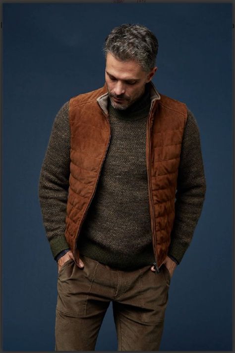 Carmel By The Sea, Leather Vest, Field Jacket, Men Looks, Autumn Winter, Milan, Men Sweater, In Italy, Fall Winter