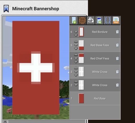 Cross Banner Minecraft, Minecraft Flag Design, Mc Banner, Banner Patterns, Minecraft Banner, How To Make Red, Minecraft Banner Designs, Minecraft Banners, Cross Flag