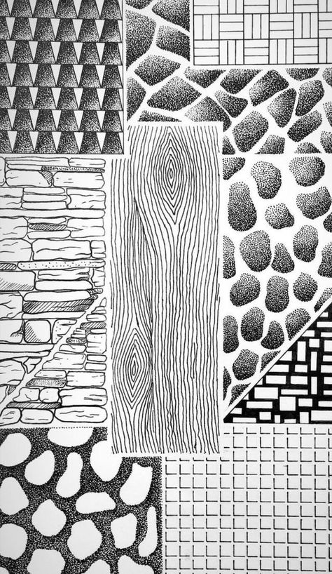 Woven Texture Drawing, Rough Texture Drawing, Texture Drawing Ideas Simple, Texture Drawing Pencil, Different Textures Drawing, Visual Texture Drawing, Texture Art Drawing, Texture Drawing Ideas, Texture Drawings