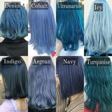 Dyed Hair Streaks, Denim Hair, Korean Hair Color, Hair Color Underneath, Dyed Hair Inspiration, Pretty Hair Color, Hair Stylies, Hair Color Blue, Penteado Cabelo Curto