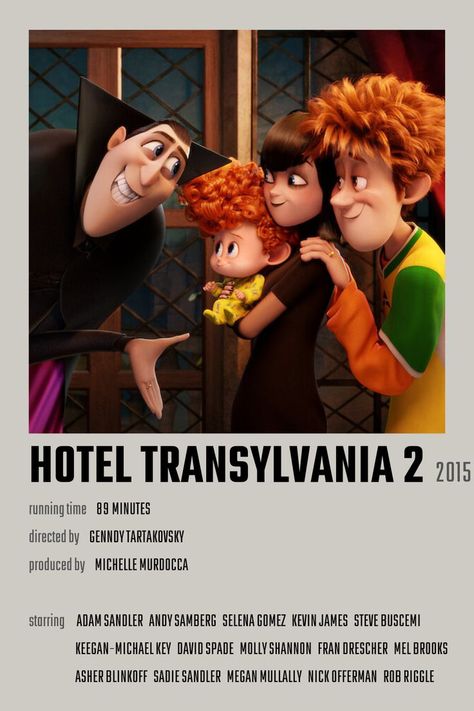 Hotel Transylvania 2 Movie Poster Hotel Transylvania Poster, Hotel Transylvania 2 Movie, Hotel Transylvania Movie, The Fall Movie, Hotel Transylvania 2, Animated Movie Posters, Kevin James, Nick Offerman, Halloween Movie Night