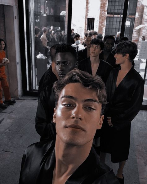 Aesthetics Male Models, Male Runway Model Aesthetic, Male Modeling Aesthetic, Male Model Backstage, Model Aesthetic Male, Male Model Aesthetic, Evans Nikopoulos, Male Supermodel, Fashion Lifestyle Aesthetic