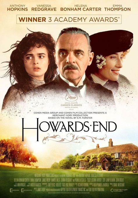 Leonard Bast, Anthony Hopkins Movies, Howards End, Clueless Movie, Period Drama Movies, Edwardian England, Howard End, Sir Anthony Hopkins, Best Films