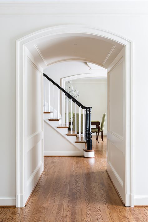 White Marble Backsplash, Installing Wainscoting, Arch Doorway, Welcome To My House, Contemporary Exterior, Traditional Colonial, Dc Metro, Interior Renovation, Interior Home