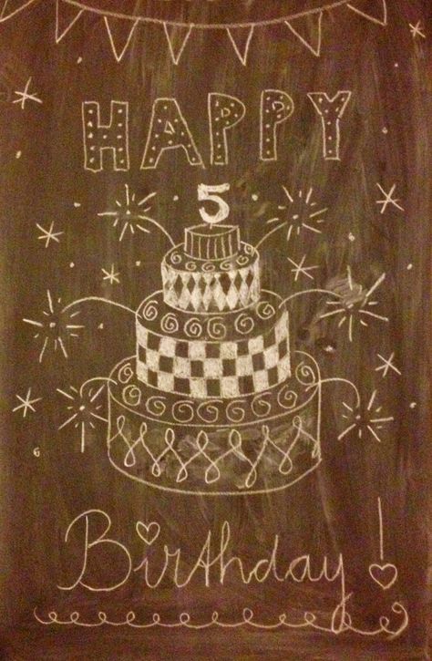 Birthday Window Art, Happy Birthday Chalkboard, Birthday Chalkboard Art, Chalkboard Pictures, Chalkboard Art Quotes, Moon Birthday, Howling At The Moon, Window Drawing, Chalkboard Drawings