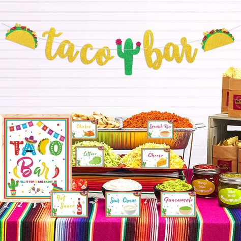 27 Exciting Ideas To Throw The Best Taco Tuesday Party - TheFab20s Mexican Party Favors, Taco Bar Party, Fiesta Party Favors, Taco Mexican, Dream Birthday, Mexican Party Decorations, Fiesta Bridal Shower, Fiesta Birthday Party, Mexican Birthday