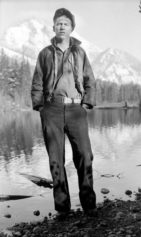 Floyd Medley at Yellowstone for Civilian Conservation Corps, 1935 Conservation Corps, Cowboy Photography, Civilian Conservation Corps, Homeward Bound, Art Of Man, Old Advertisements, Cinematic Photography, Fresh Start, Vintage Photographs